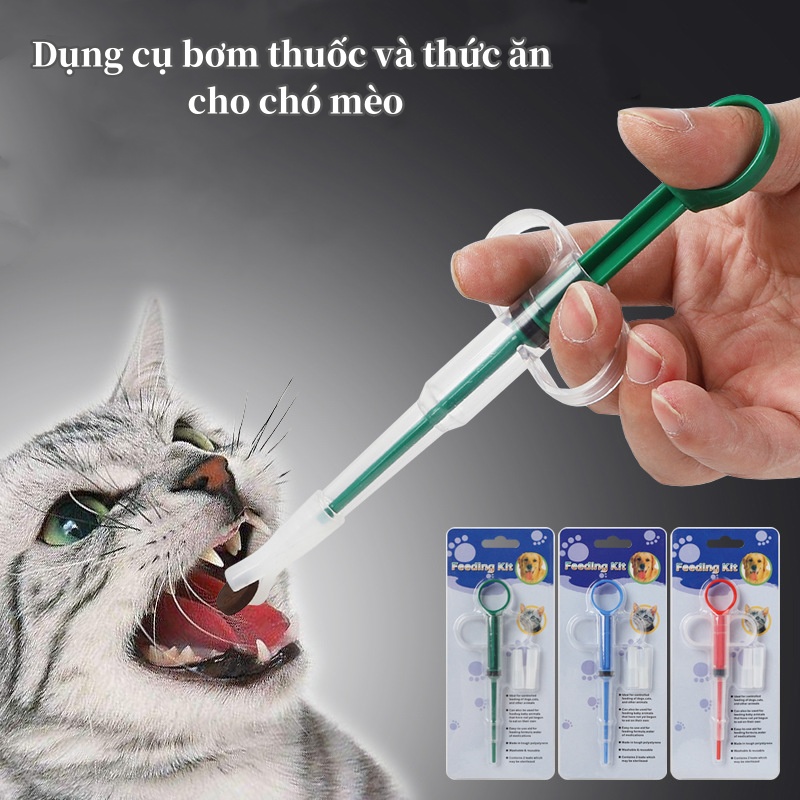 Dụng cụ hỗ trợ uống thuốc viên và thuốc nước cho thú cưng