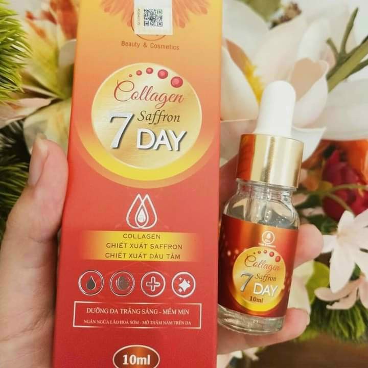 [hàng công ty] Serum collagen tái sinh 7Days Olic 10ml - dưỡng trắng xóa nám tàn nhang