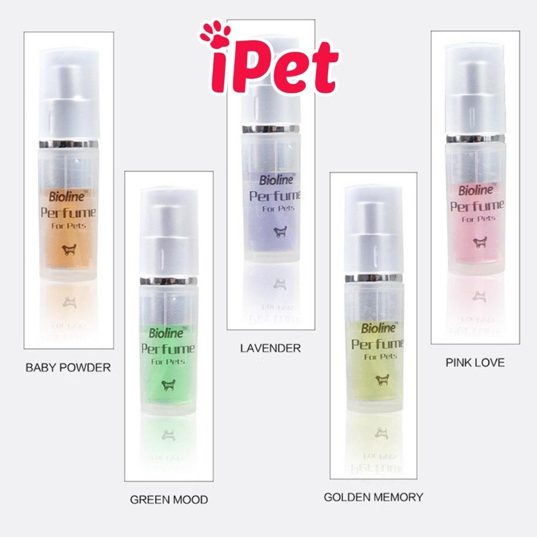 Nước hoa xịt thơm khử mùi BIOLINE cho chó mèo 9ml - iPet Shop