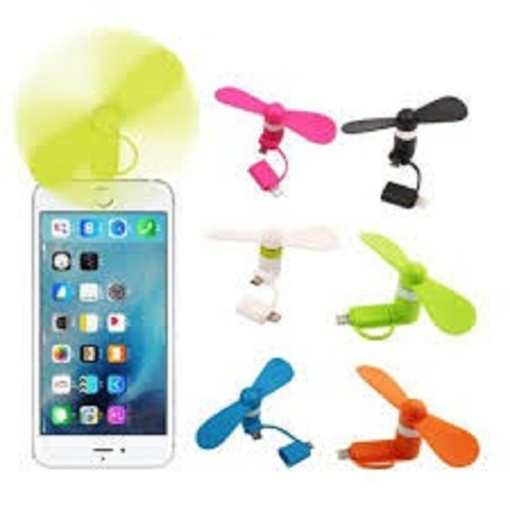 Quạt 2 cánh 2 đầu iphone và androi tiện lợi