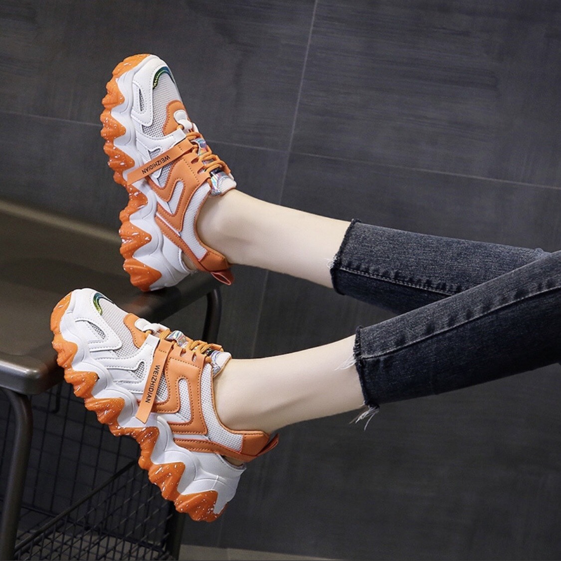 (3 màu )Giầy Thể Thao Sneaker NỮ Biển Sóng Vỗ uzzang Vải Khí Hàn Quốc(shophanhan)