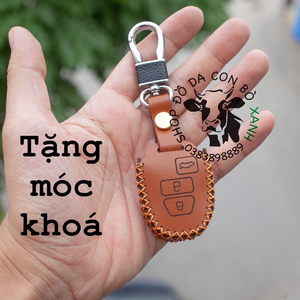Bao Da Chìa Khoá Toyota Vios, Yaris Handmade Da Thật 3