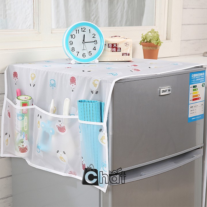 Tấm phủ tủ lạnh tiện ích thông minh nhiều mẫu hình - Tấm khăn phủ tủ lạnh cao cấp - Tấm phủ tủ lạnh có túi - Tấm phủ tủ lạnh chống bụi - Miếng lót tủ lạnh