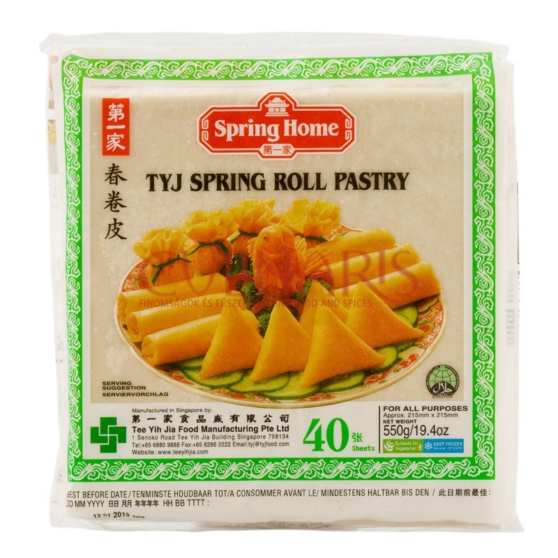 Bánh tráng bía singapore thơm giòn số 1 - loại 21.5cm/550gr/ 50 lá/ bánh tráng chả giò spring home