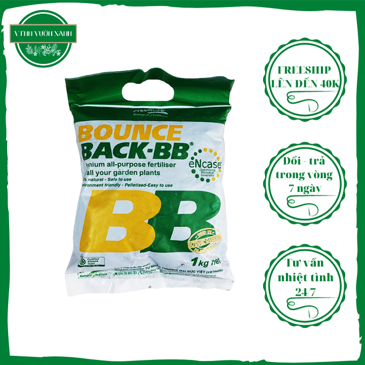 Túi 1kg Phân hữu cơ dạng viên đậm đặc Bounce Back