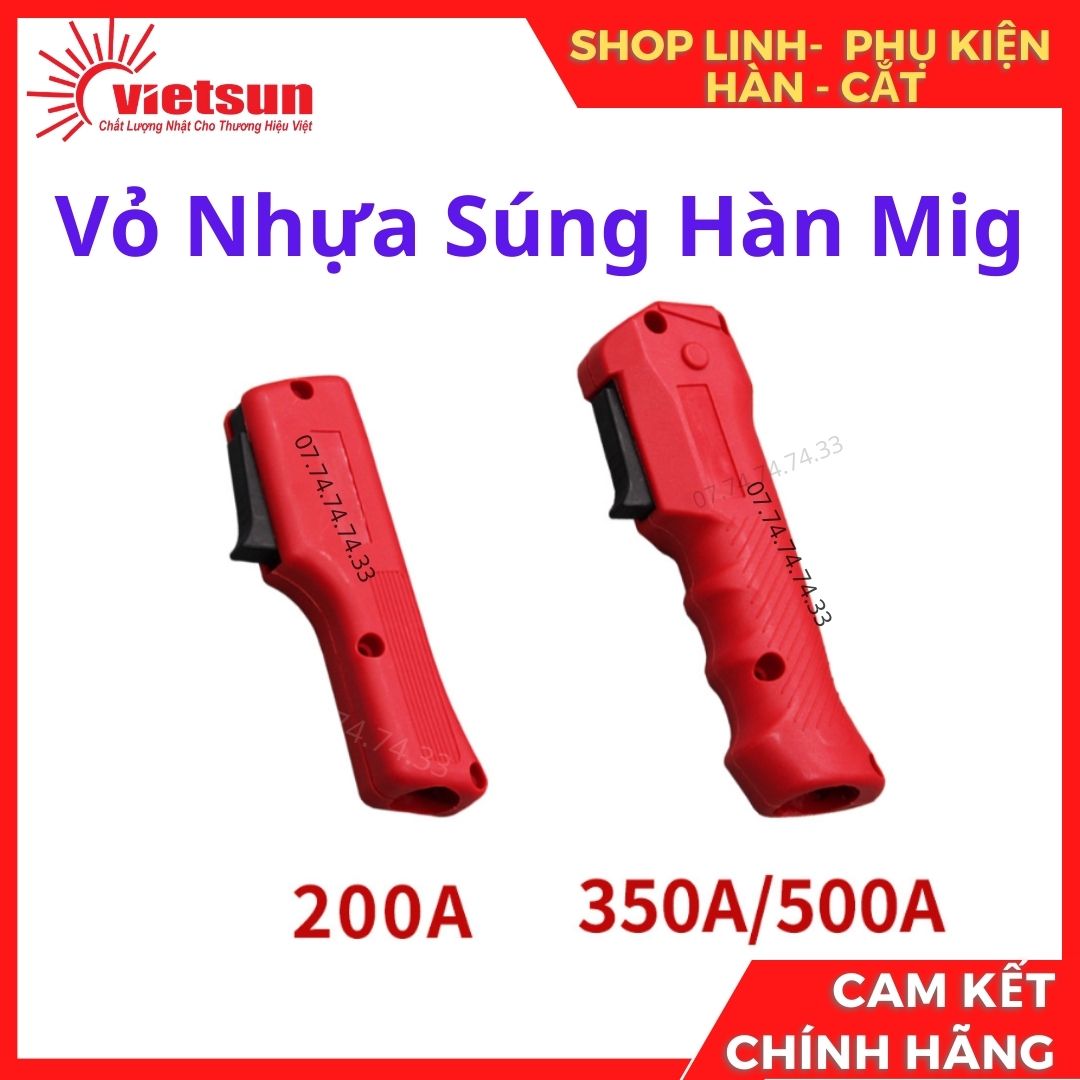 Vỏ nhựa súng hàn mig 200a 350a 500a