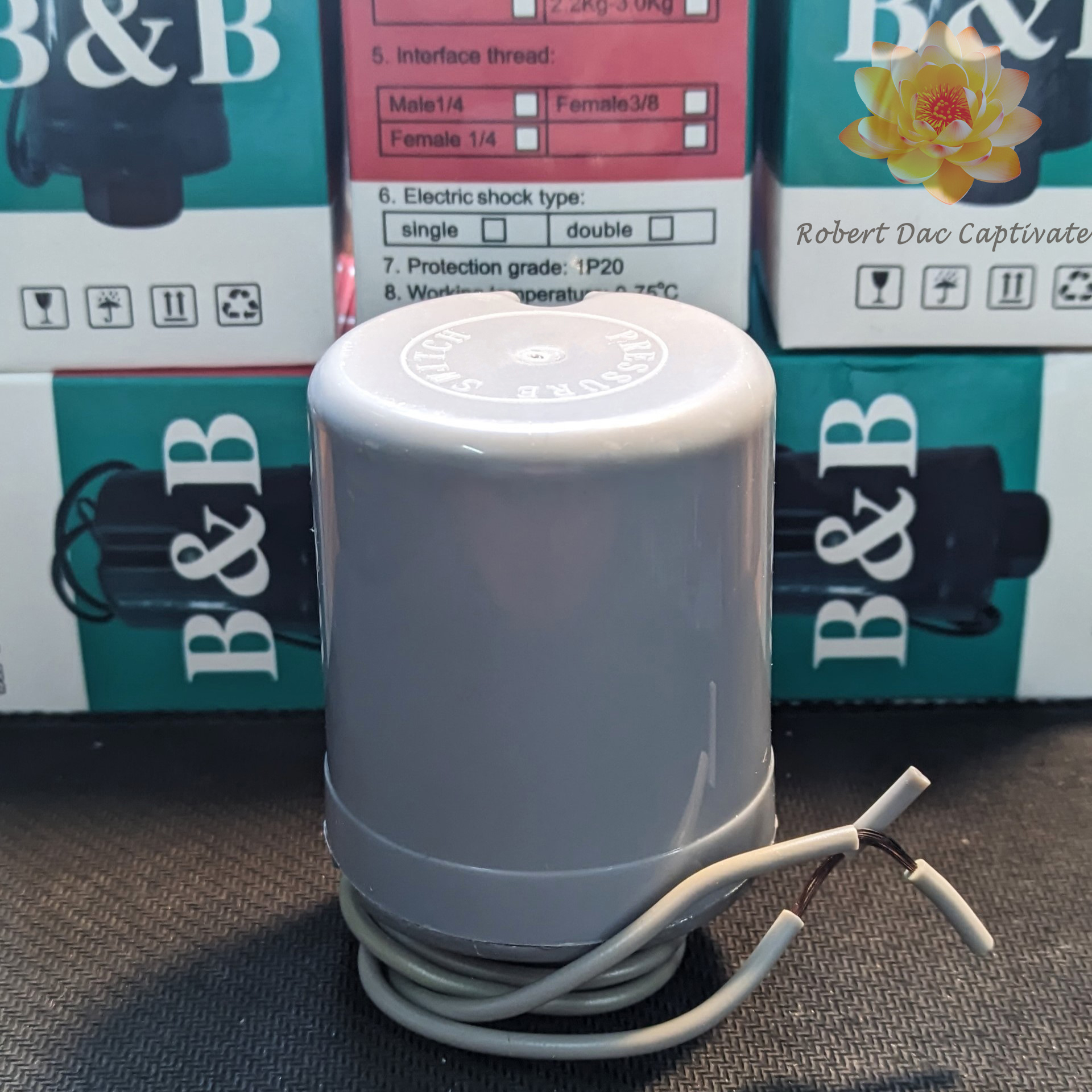 Rơ le áp lực nước (Công tắc áp suất, Công tắc áp lực nước, Pressure Switch)