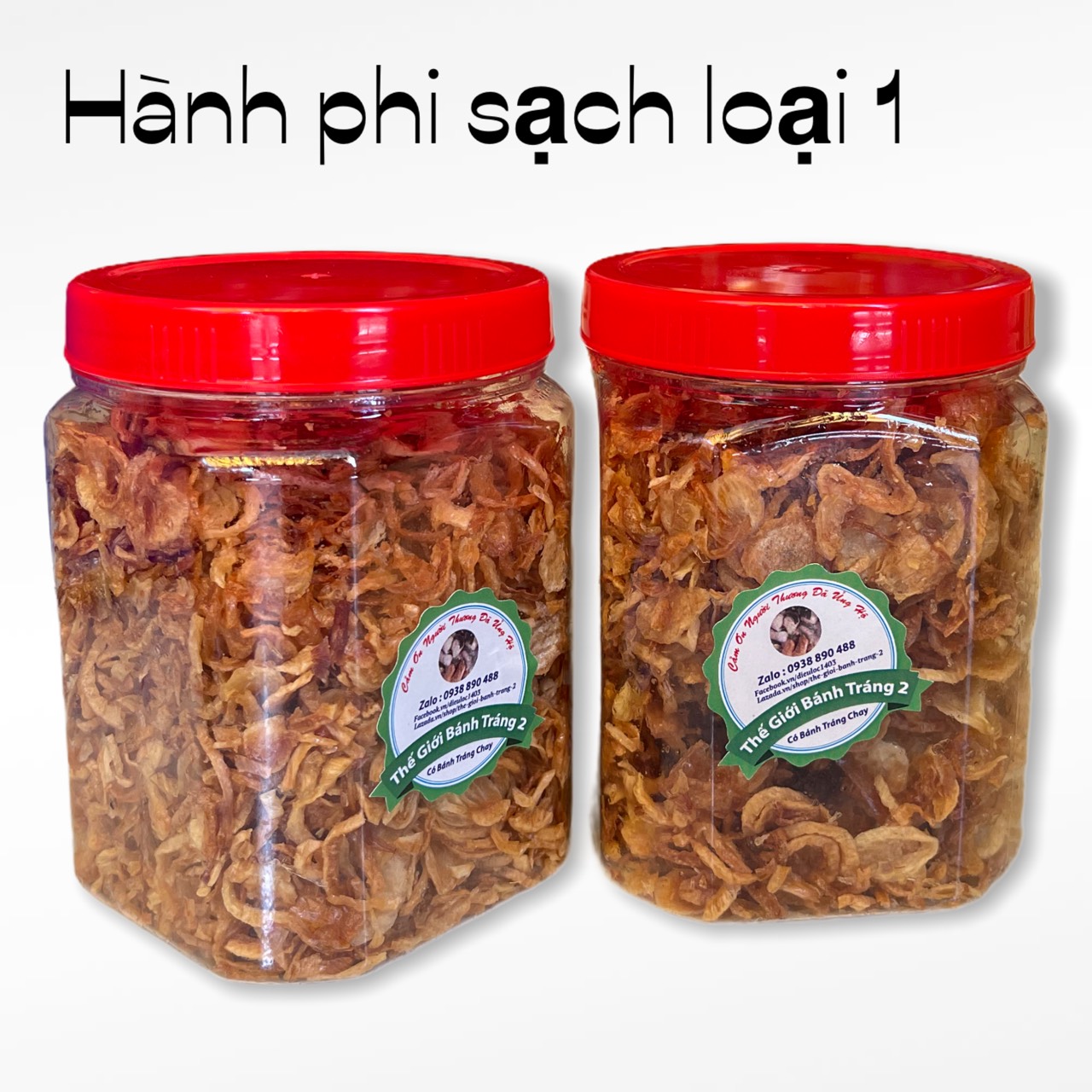 [HCM]Hủ 100gr hành phi nguyên chất nhà làm dầu sạch ANVSTP ko trộn bột