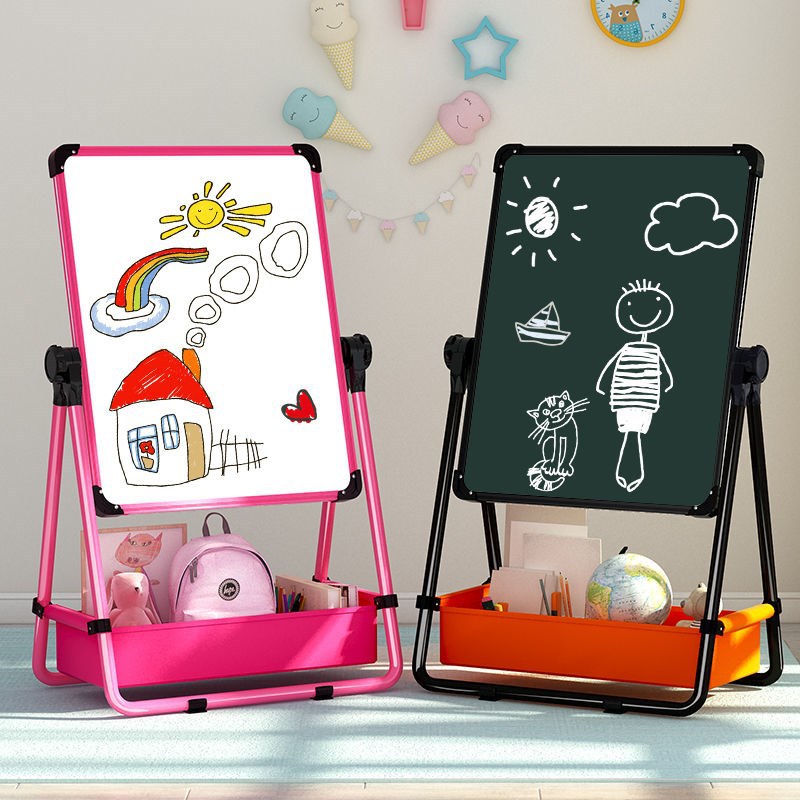Bảng Vẽ 2 Mặt Có Ngăn Đựng Vật Dụng Cho Bé Tập Viết, Vẽ, Sáng Tạo🏵️ CÓ THỂ XOAY &ĐIỀU CHỈNH ĐƯỢC ĐỘ CAO THẤP🏵️Dễ Dùng