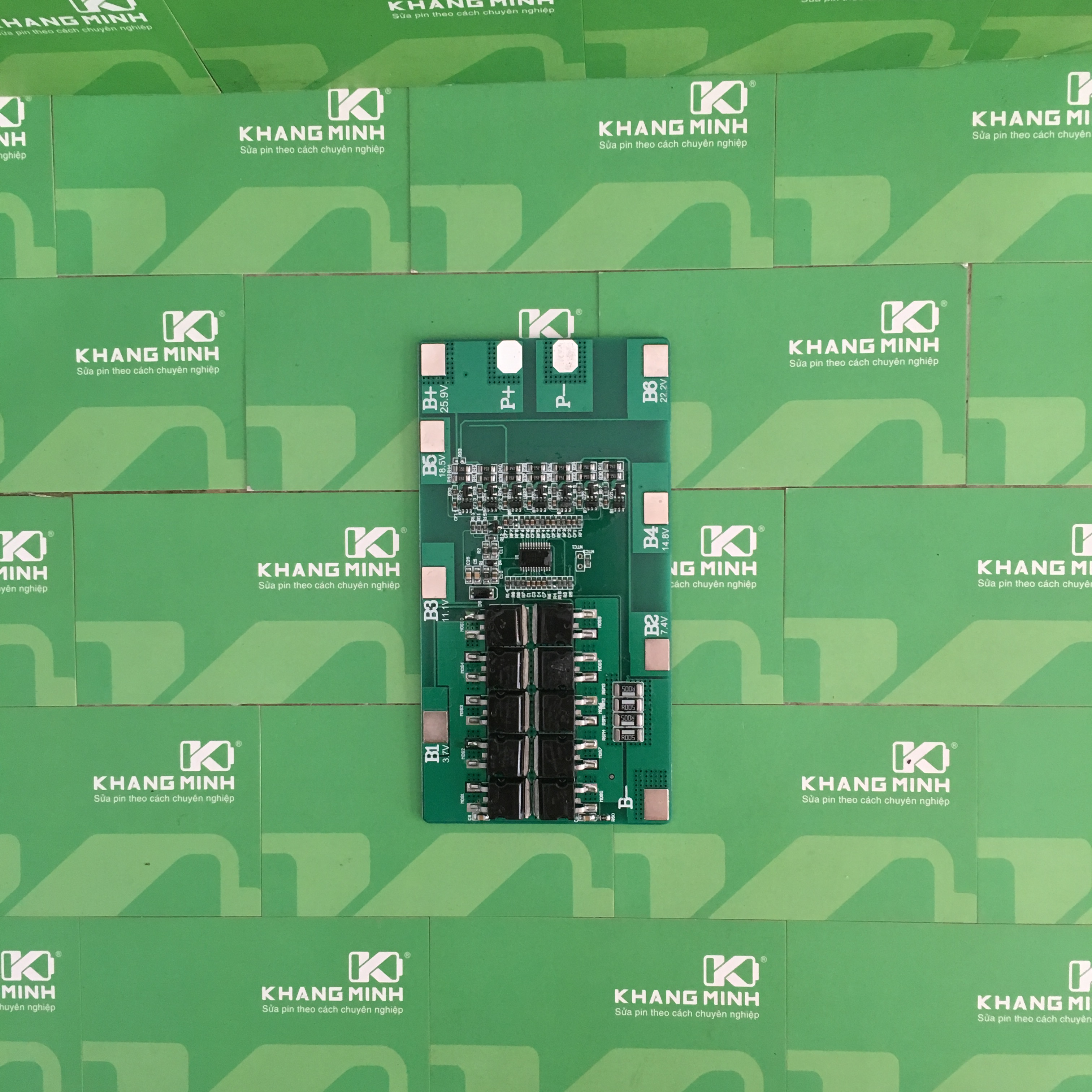 Mạch 7S 24V 40A sạc cân bằng và bảo vệ pin Li-ion 25.2V 7 cell nối tiếp