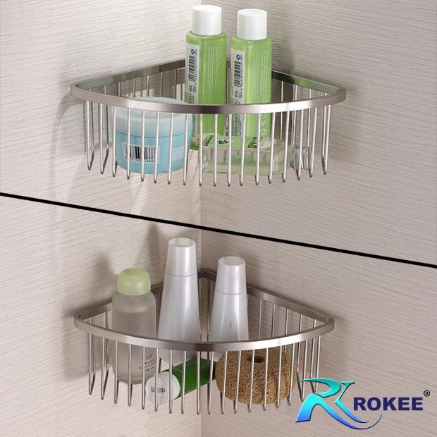Kệ góc đơn phòng tắm inox sus 304 rokee dl - i304