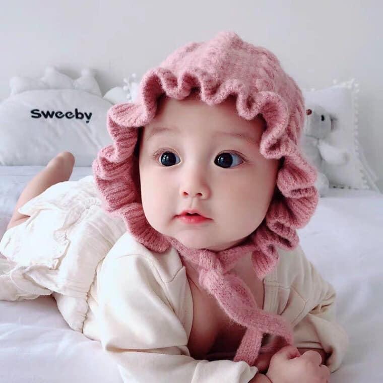 Mũ len mềm đáng yêu giữ ấm cho bé 03 đến 24 tháng