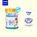 Sữa bột YOKO GOLD 1 850g (cho trẻ từ 0 - 1 tuổi) - Sữa cho trẻ sơ sinh Dưỡng chất tốt từ Nhật Bản, Vị Nhạt thanh mát, Tiêu hóa khỏe, giúp bé dễ hấp thu