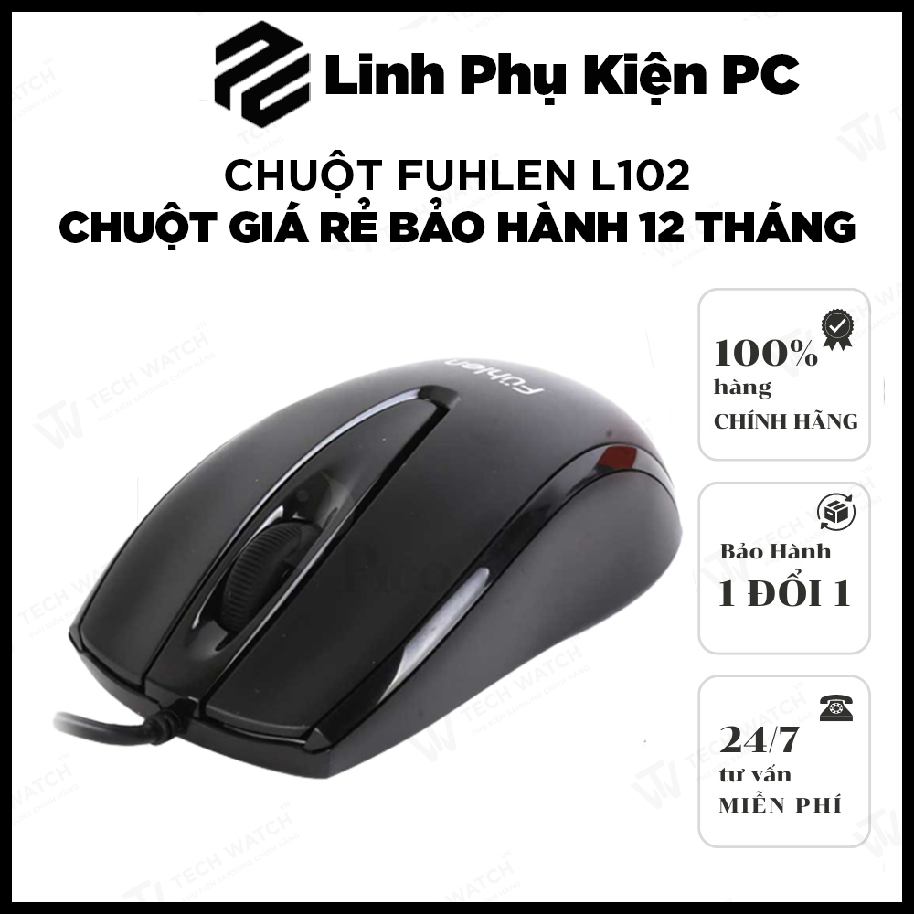 Chuột game Fuhlen L102 nhập khẩu, hàng chuyên game - bảo hành 24 tháng