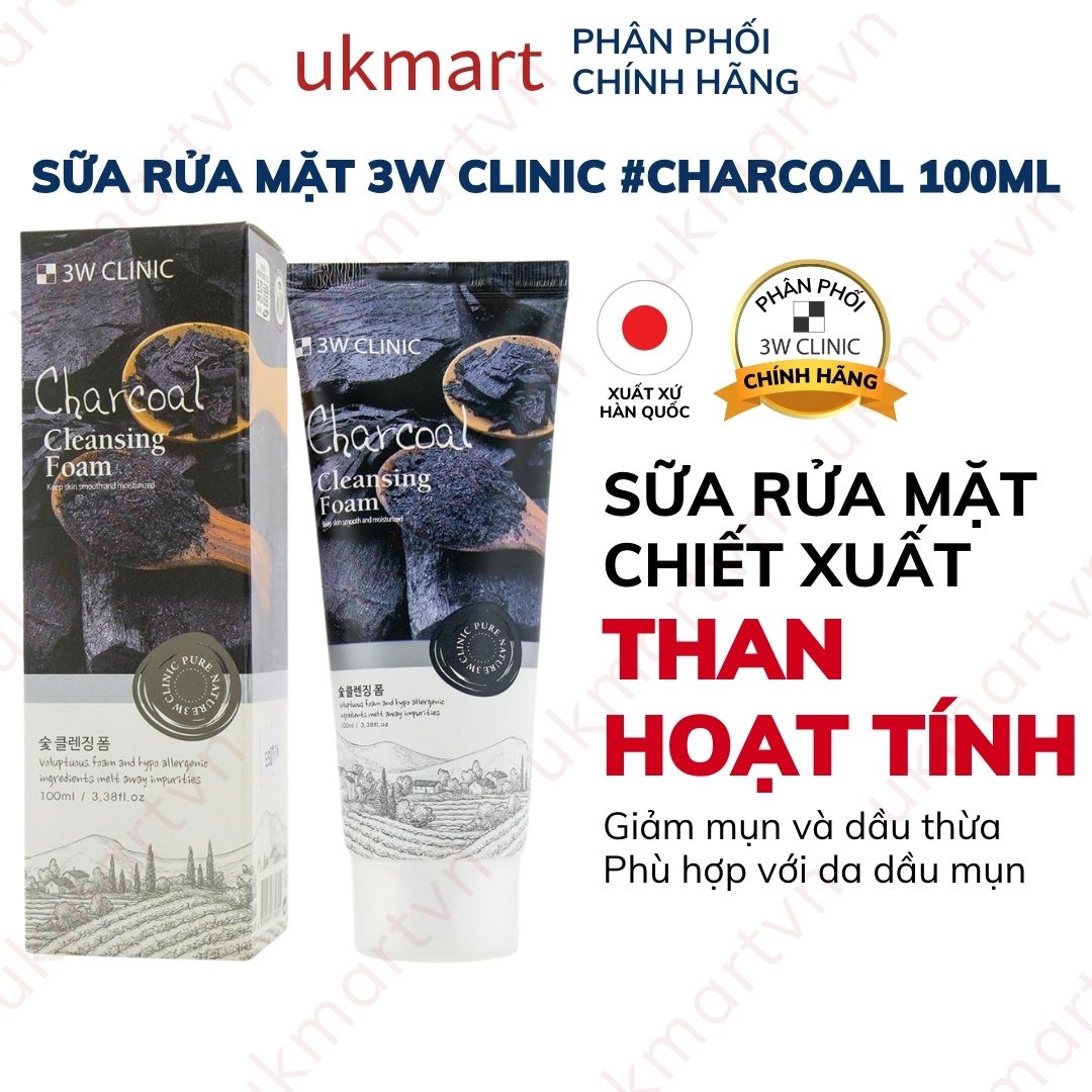 Sữa Rửa Mặt 3W Clinic Hàn Quốc 100ml Chiết Xuất Thiên Nhiên Giúp Làm Sạch, Trắng Da, Giảm Dầu Mụn - 2
