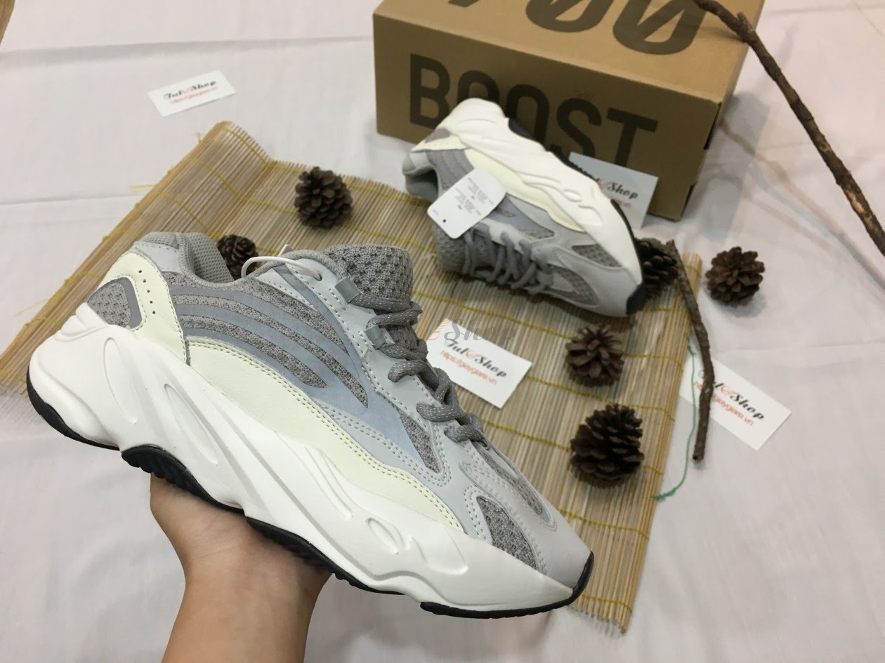 Giầy Thể Thao sneaker Nam Nữ Yeezy 700 Xám Phản Quang Giây Yeezy700 static Unisex