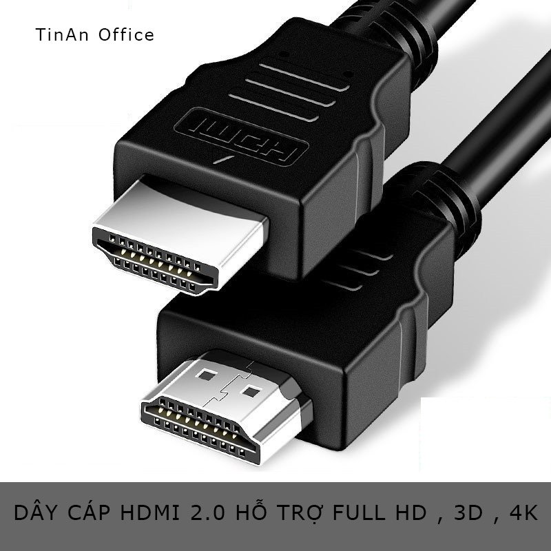 Cáp hdmi to hdmi dài 1.5m, hỗ trợ độ phân giải 4k