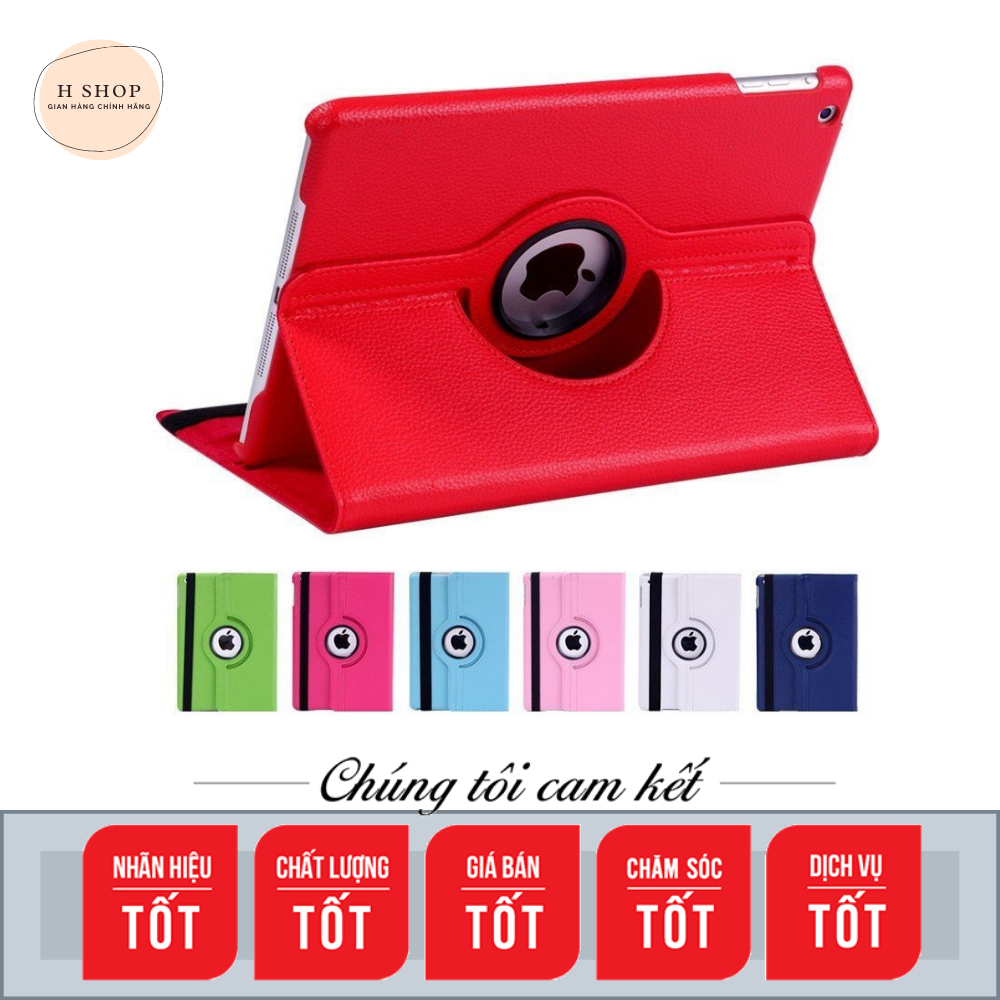 Bao da kiêm ốp lưng xoay 360 độ pkcb cho ipad mini 123/ mini 4/ ipad air/ ipad air 2/ ipad 234/ ipad 2017/ ipad 2018