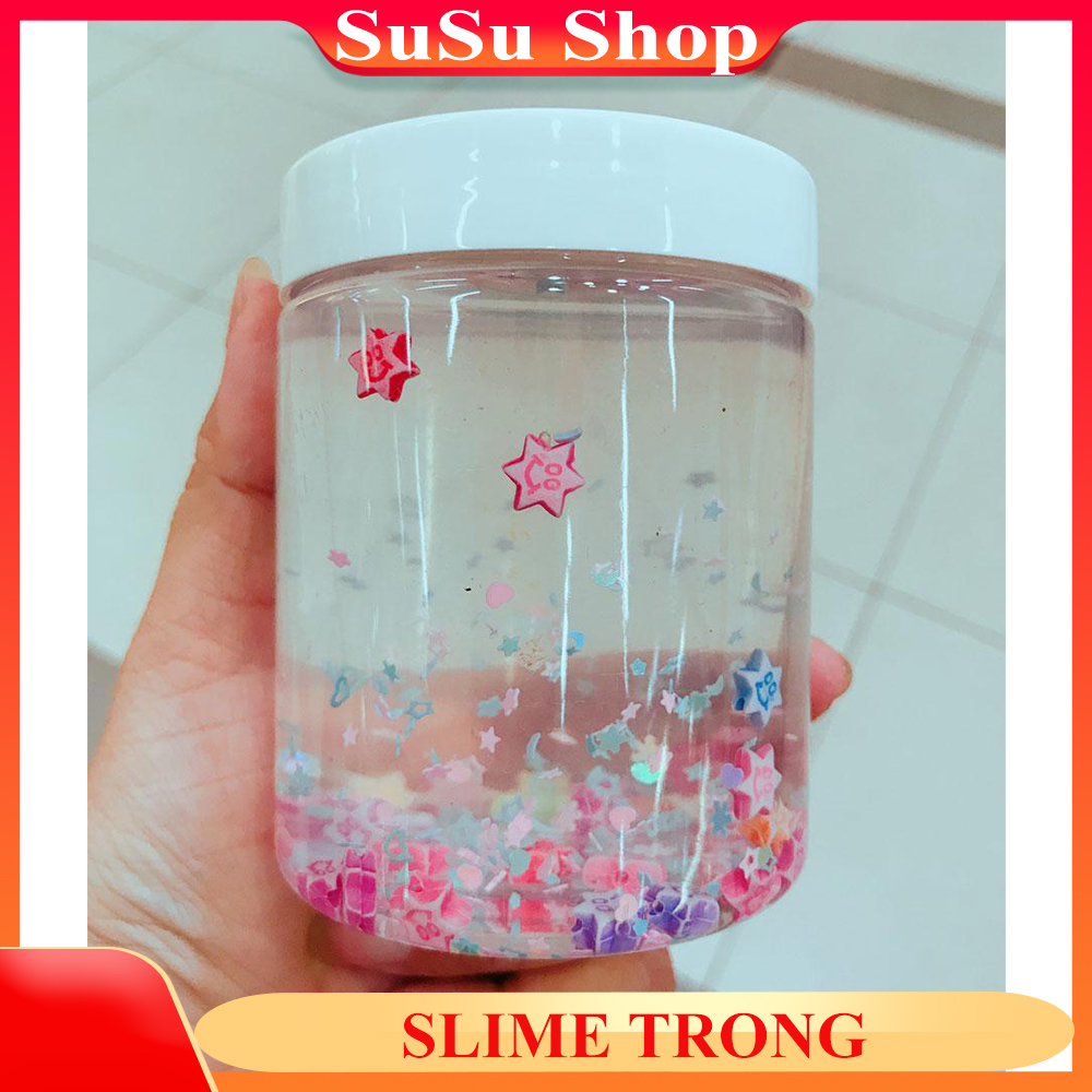 Slime trong suốt siêu mềm hủ 250ml , Slime basic giá rẻ 1k , slime trong siêu mềm , slime mây siêu xơi siêu xốp đã được cấp giấy kiểm định an toàn – Sumo mall