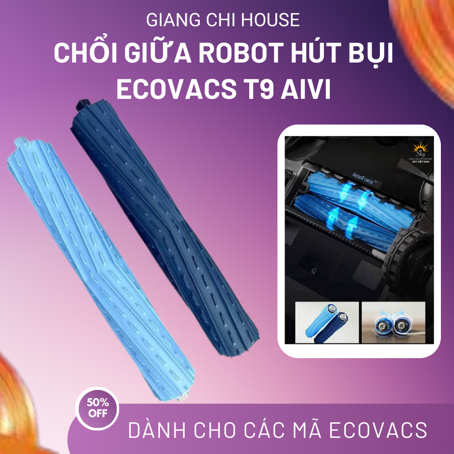 Ecovacs deebot t9 aivi , chổi cuốn robot hút bụi - mới 100% -uy tín tại giang chi ecovacs's housei giữ