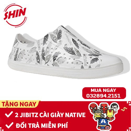Giày Native Giày Native Họa Tiết Lông Vũ Shinnative07 Tặng Thêm 2 Jibitz Native