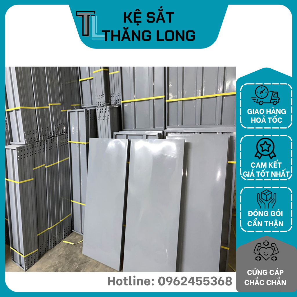 Kệ Sắt Thăng Long Mâm sàn lắp kệ sắt v lỗ đa năng 80x40cm