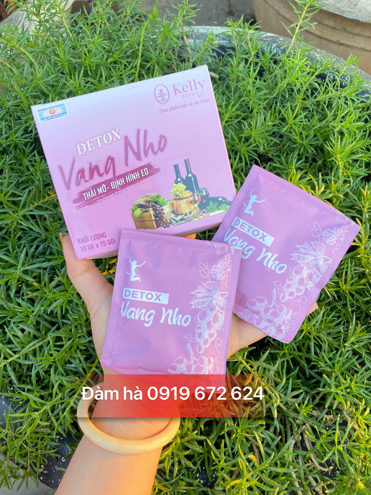 Detox vang nho kelly detox- trà nho kelly detox siêu giảm cân
