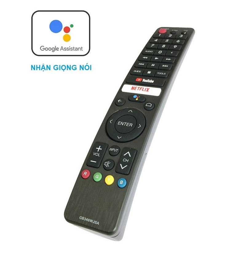 Remote Dùng Cho TV SHARP Điều Khiển Tivi Nhận Giọng Nói Android Smart TV GB326WJSA GB346WJSA Thay Được GB326WJN8 Kèm Pin AAA