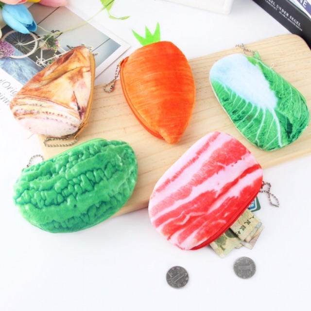 Ví 3d mini - rau, củ, thịt