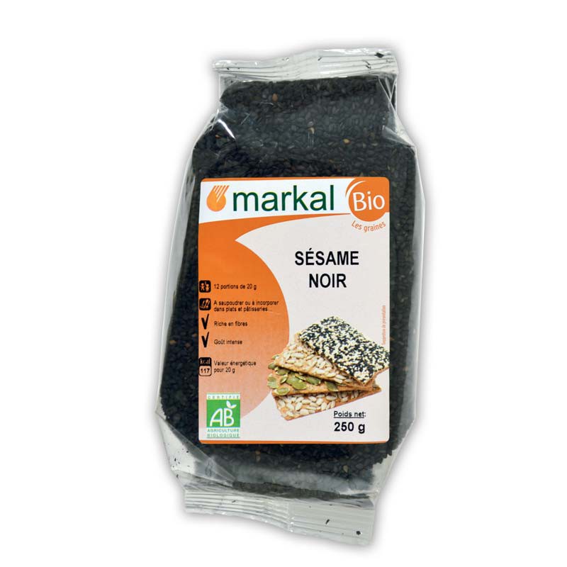 Hạt mè đen hữu cơ markal 250g