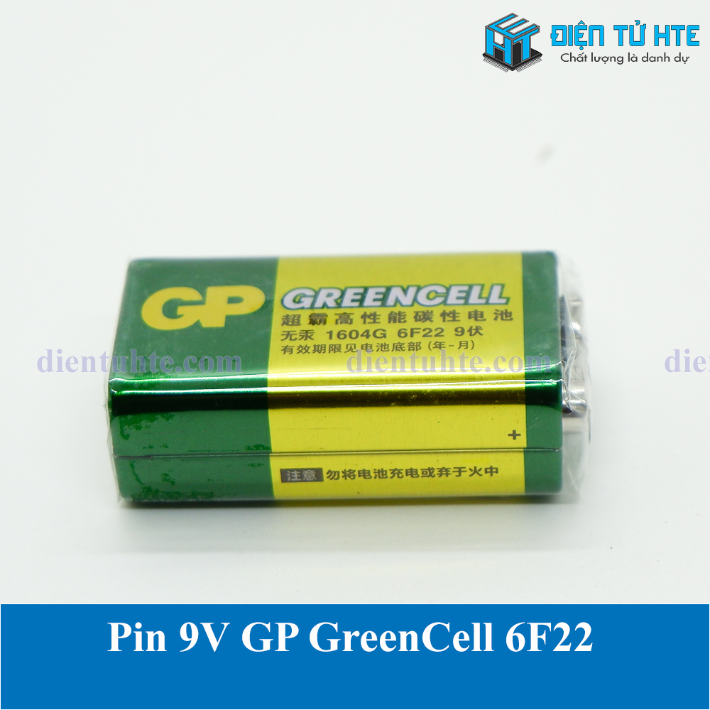 Pin vuông 9V GP GreenCell 6F22