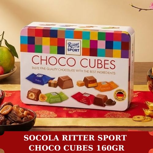 TẾT KẸO SOCOLA RITTER SPORT CHOCO CUBES 160GR - 70004