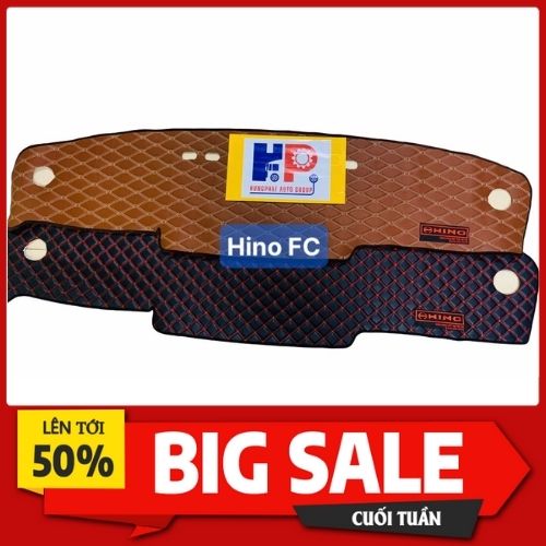 [HINO Thảm Taplo Xe Tải Hino FC - Hino 6 Tấn DA CACBON XỊN SÒ [PHỤ KIỆN XE Ô TÔ, XE HƠI ]