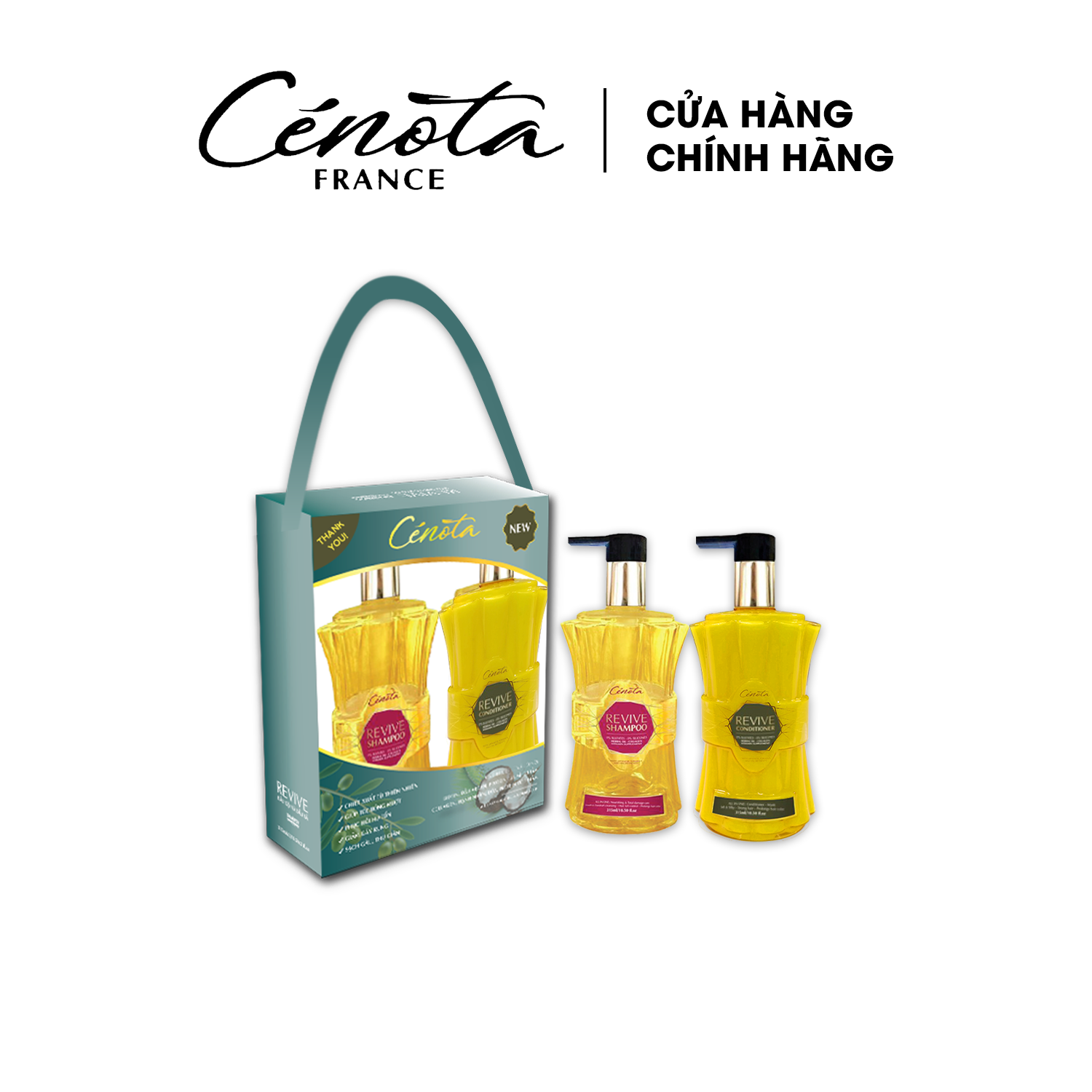Dầu gội đầu phục hồi tóc hư tổn Cénota Revive Shampoo 315ml