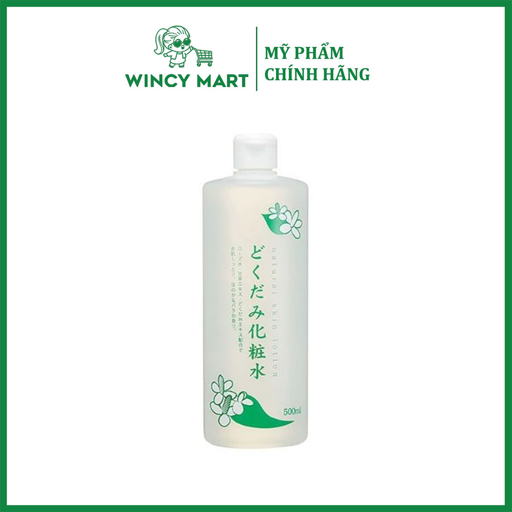 Nước Hoa Hồng Diếp Cá Natural Skin Lotion 500ml - Ngừa Mụn Se Khít Lỗ Chân Lông Hiệu Quả