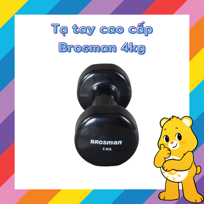 Tạ tay tập gym cao cấp Brosman 4kg