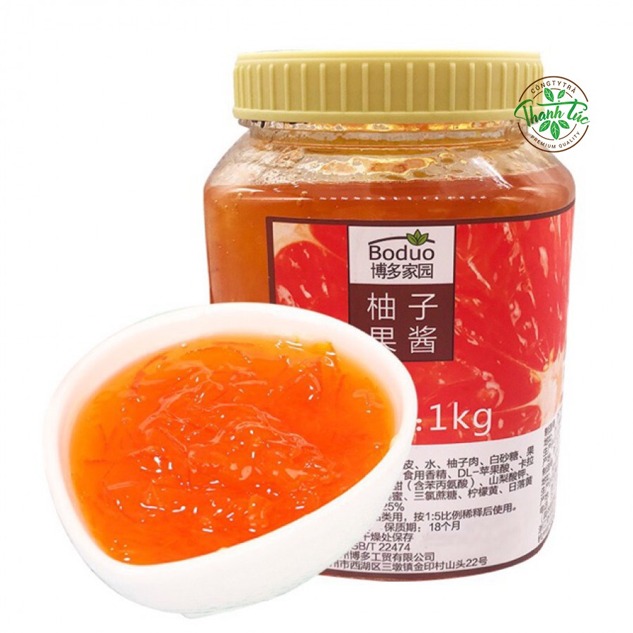 Mứt boduo bưởi đỏ hủ 1kg