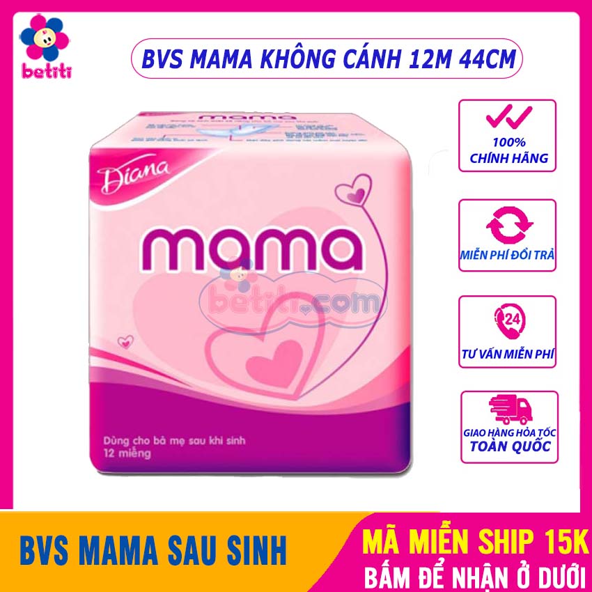 Băng Vệ Sinh MaMa Cho Mẹ Sau Sinh (12 miếng/ 1 bịch) Siêu Thấm Hút Mềm Mại Thông Thoáng Dùng Tháng Đầu Sau Sinh - Bang Ve Sinh Cho Bà Mẹ Băng Vệ Sinh Sau Sinh Tả Cho Mẹ