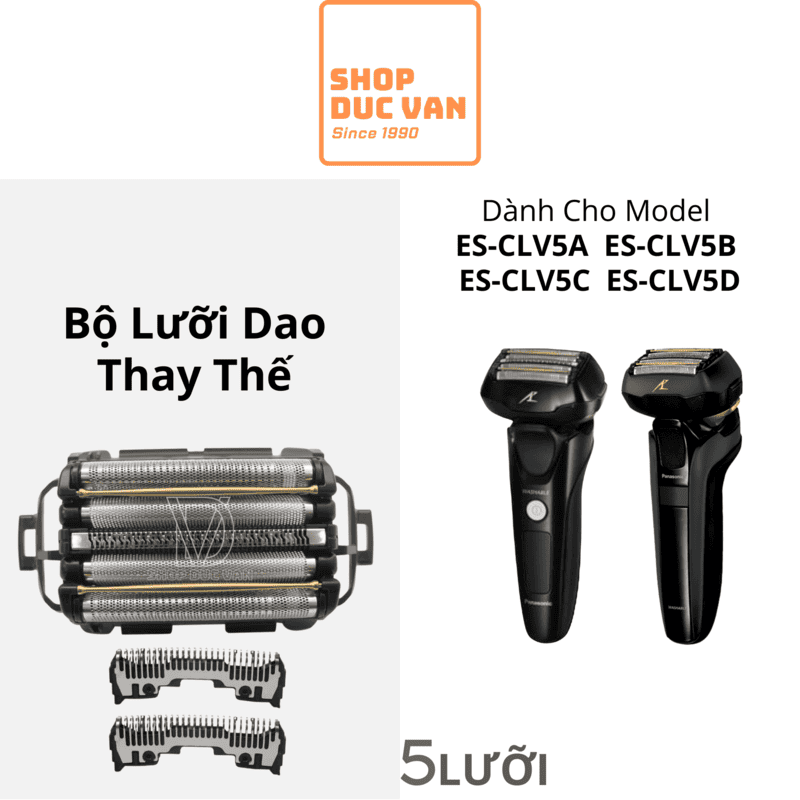 Panasonic Replacement Shaver Head For ES-CLV5A ES-CLV5B ES-CLV5C ES-CLV5D ES-ELV5B ES-TLVFE [ Shop Duc Van ]