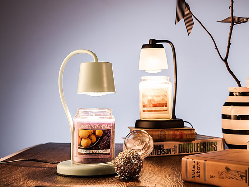 Đèn đốt nến thơm phong cách Hàn Quốc, có núm xoay điều chỉnh ánh sáng (Tặng Kèm 2 Bóng đèn)