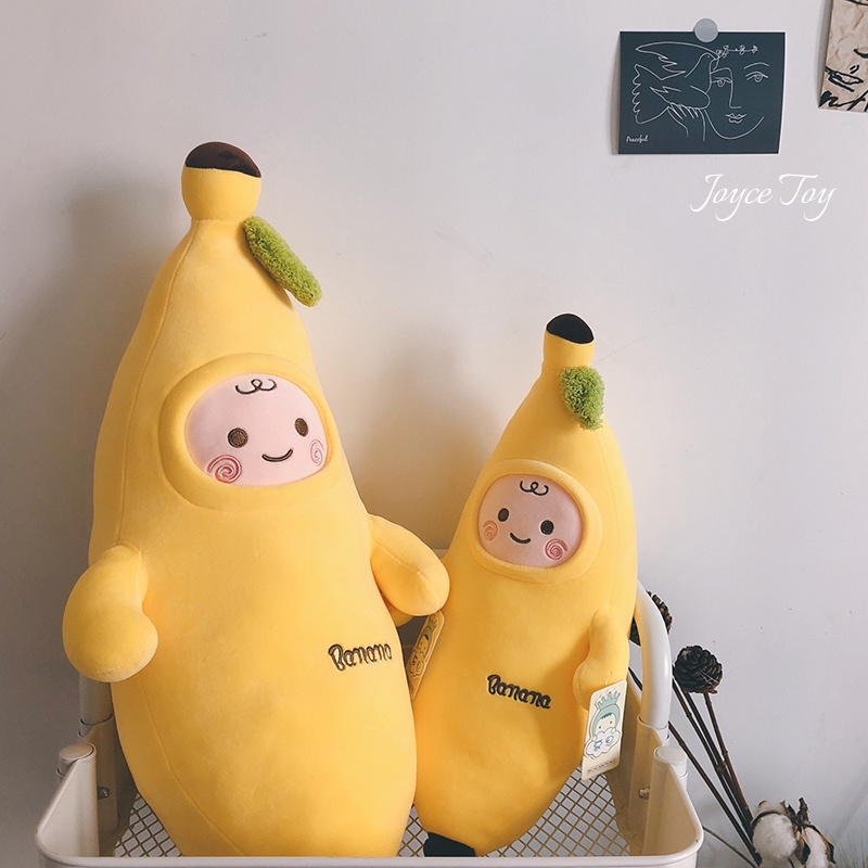 120cm Cute Fruits Banana Plush Stuffed Toys Soft Banana Pillow Cushion for