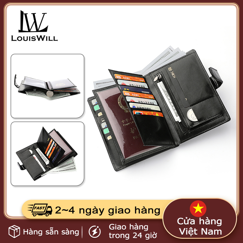 LouisWill Ví đựng thẻ mini Thẻ kinh doanh Chủ thẻ tín dụng Túi lưu trữ