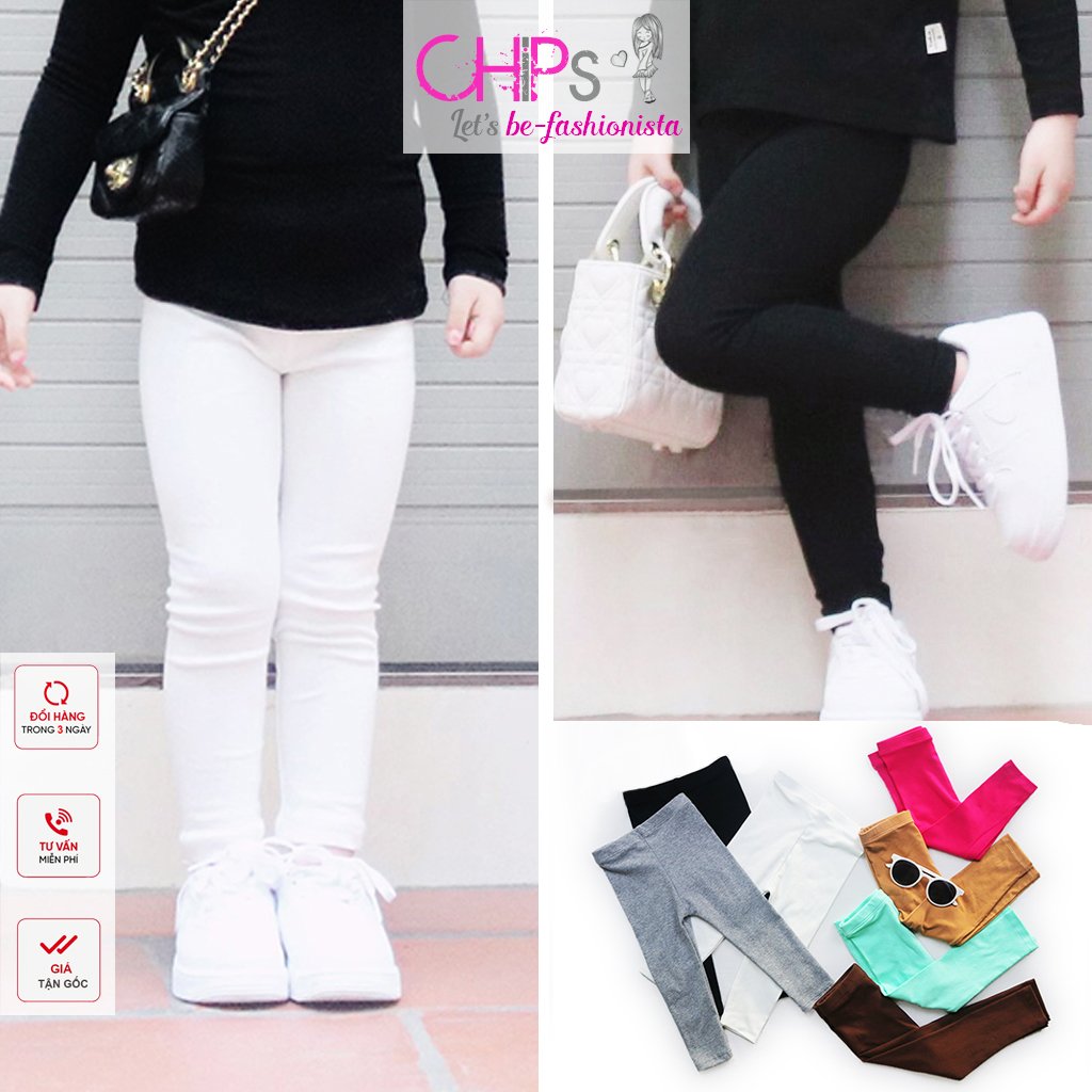 Quần legging dài bé gái dáng ôm đẹp cho bé