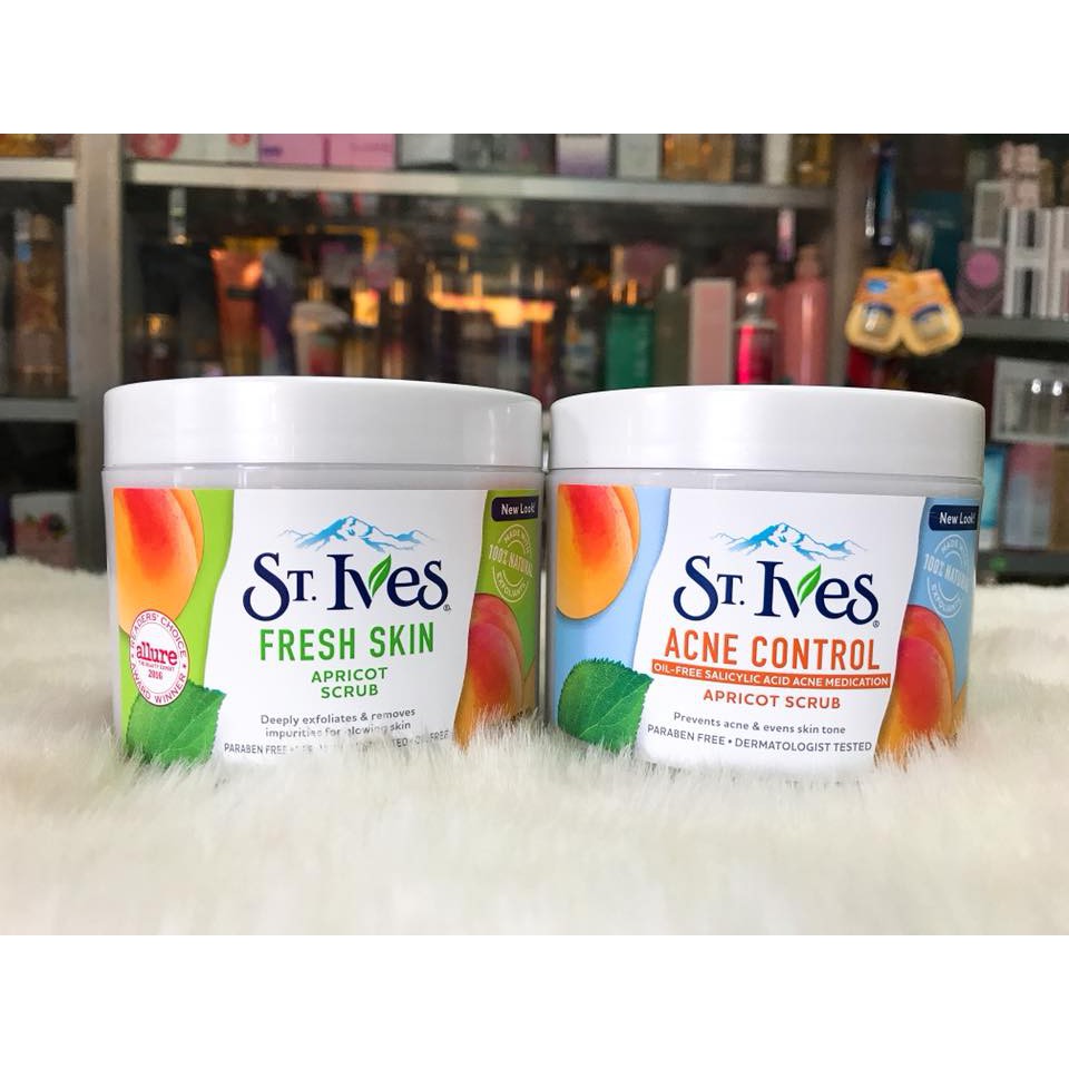 Kem tẩy tế bào chết St.Ives hương mơ Fresh skin apricot scrub 283g