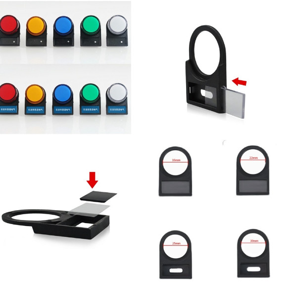 Tem nhãn mica phi 22 và phi 25mm; tem nhãn tủ điện;tem nhãn mác mica;miếng ghi tên tủ điện; tem nút nhấn tủ điện; tem mica tên tủ điện;tem mica tủ điện ;