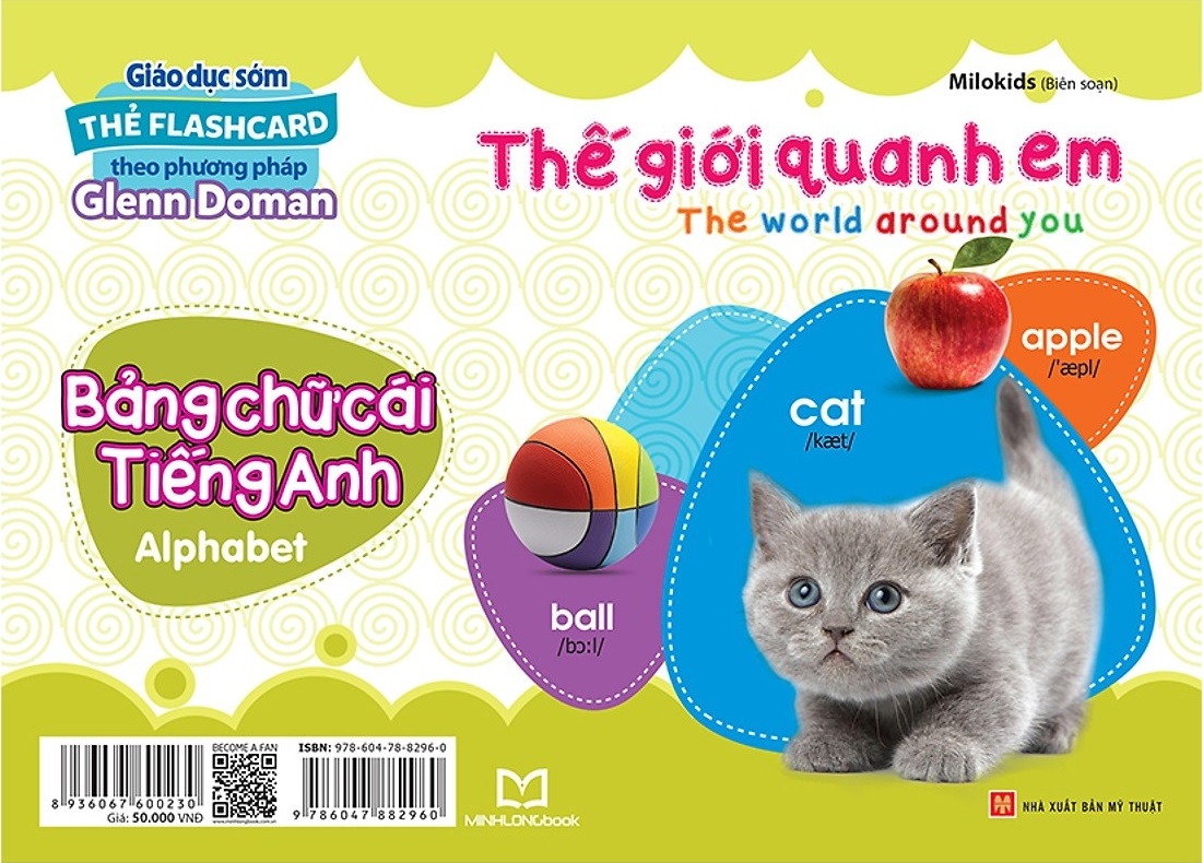 Fahasa - Thẻ Flashcard Theo Phương Pháp Glenn Doman - Thế Giới Quanh Em: Bảng Chữ Cái Tiếng Anh Alphabe