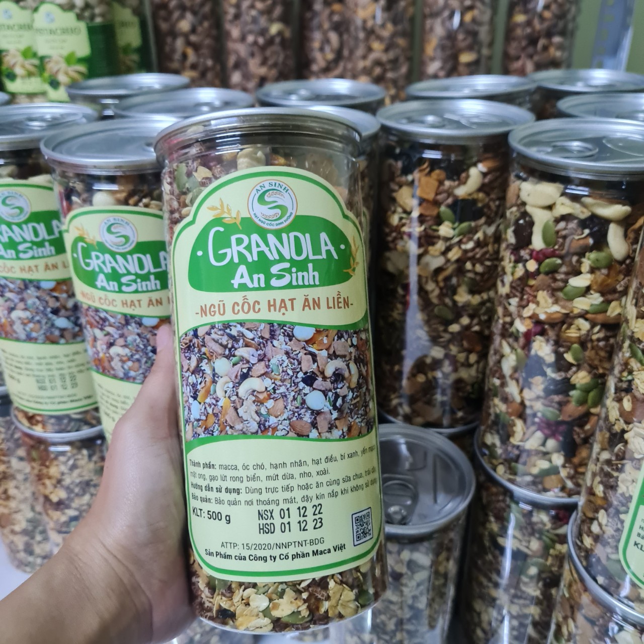 Mix Granola An Sinh Siêu Hạt