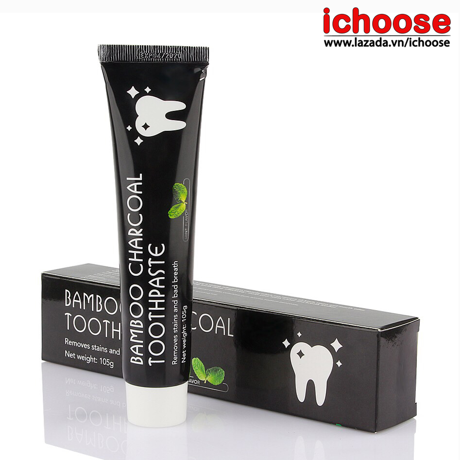 Kem đánh răng than hoạt tính Bamboo Charcoal Toothpaste 105g giúp răng tráng sáng tự nhiên