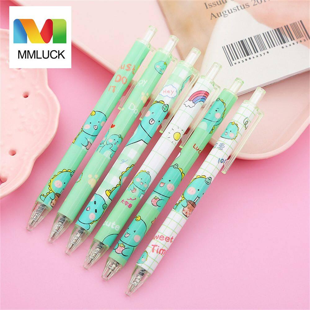 Mmluck bút viết ở trường văn phòng phẩm bút gel bấm 0.5mm cho học sinh bút gel bút ký bút bấm được