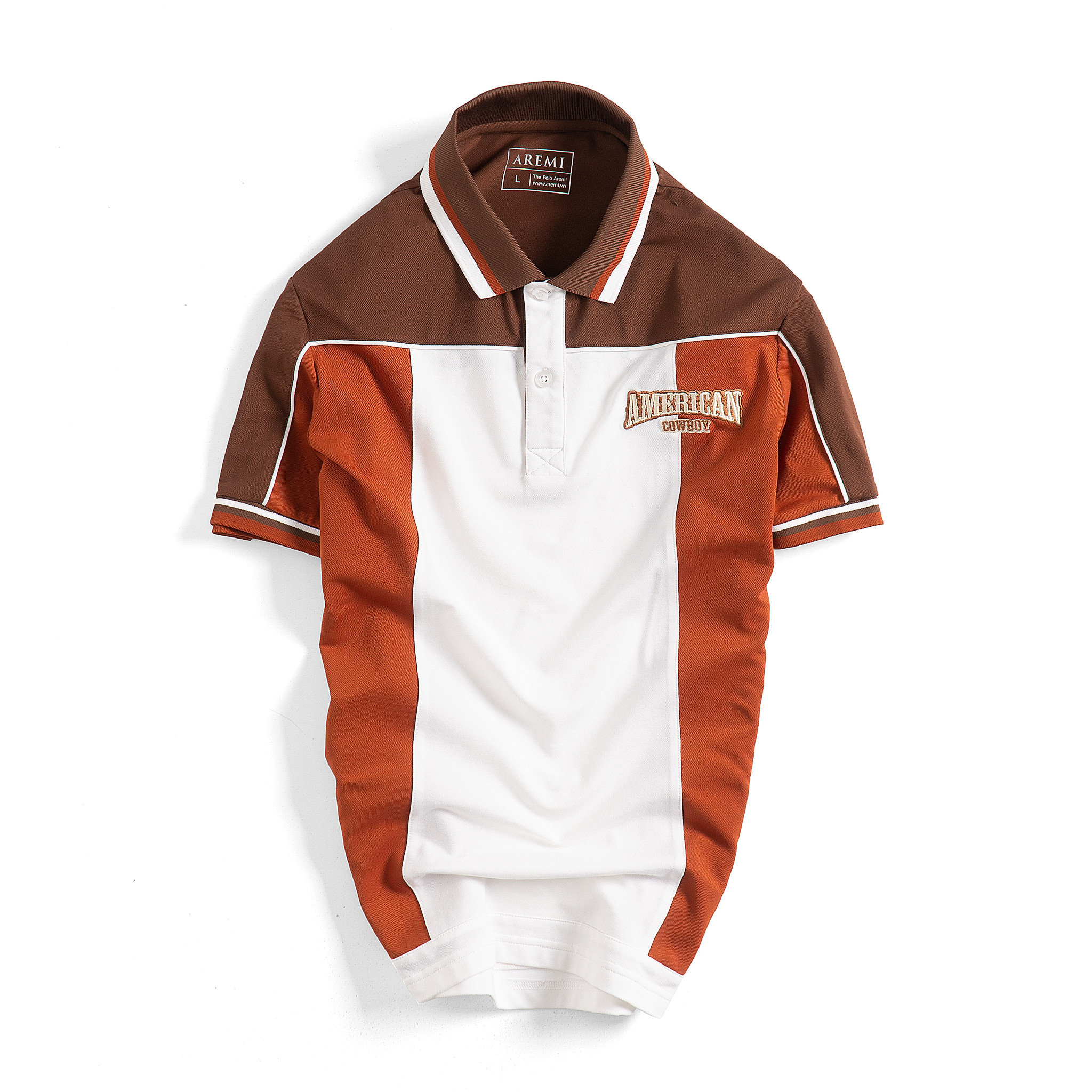 Áo polo nam COWBOY phối classic ,vải CVC,thun cao cấp,chuẩn form,thiết kế phong cách sang trọng,thanh lịch AREMI APL0028
